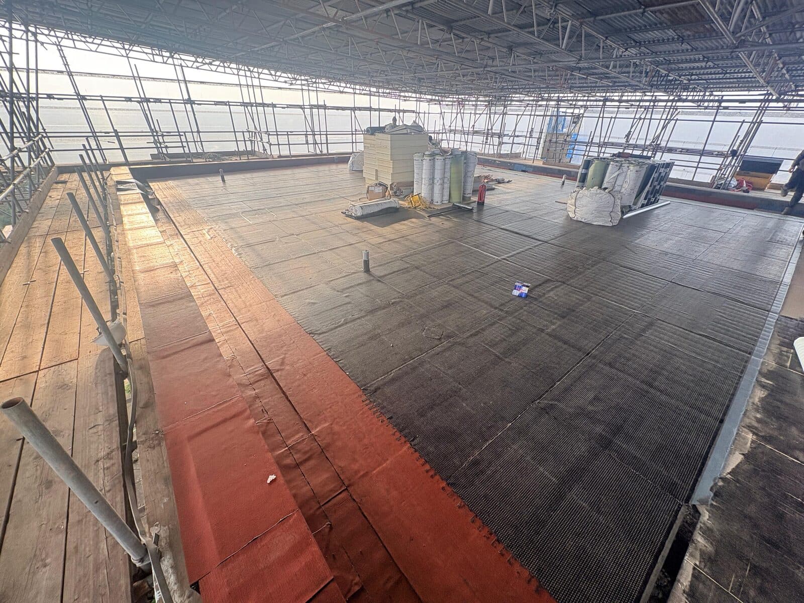 Langley roof installation in progress