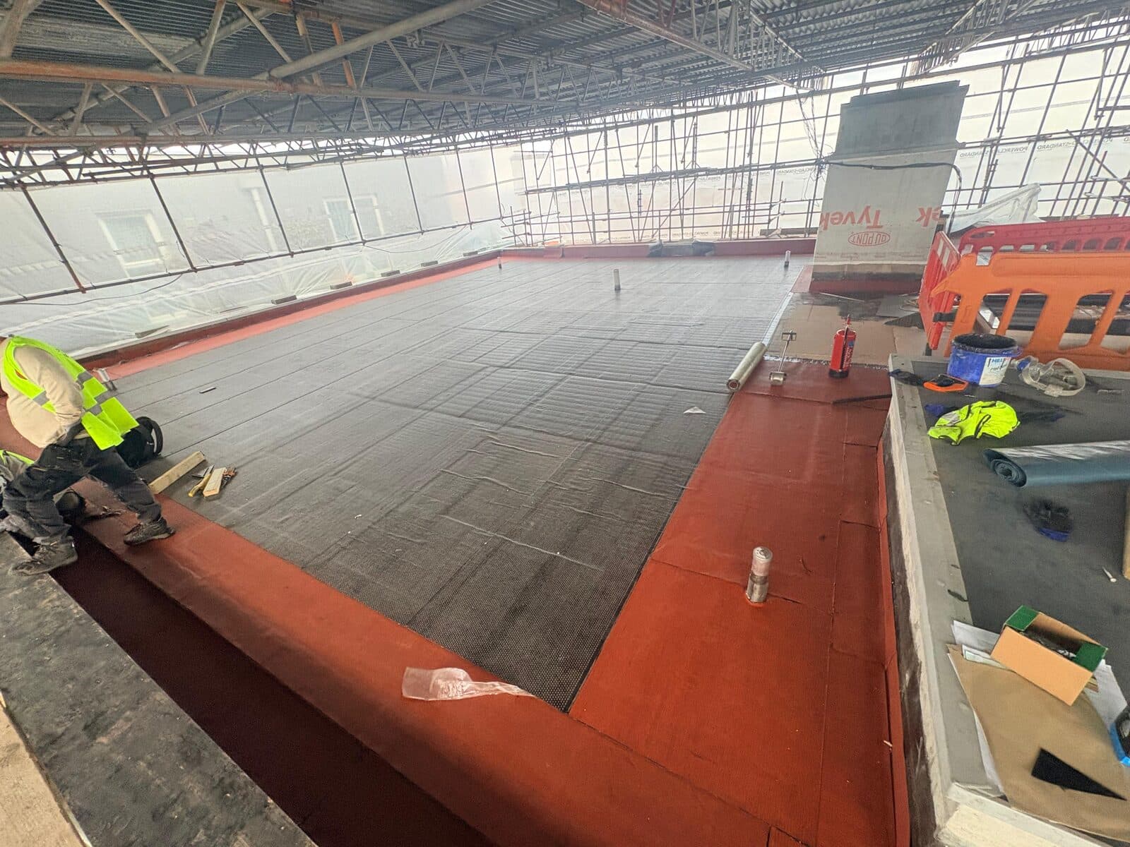 Perimeter detailing on the Langley roof