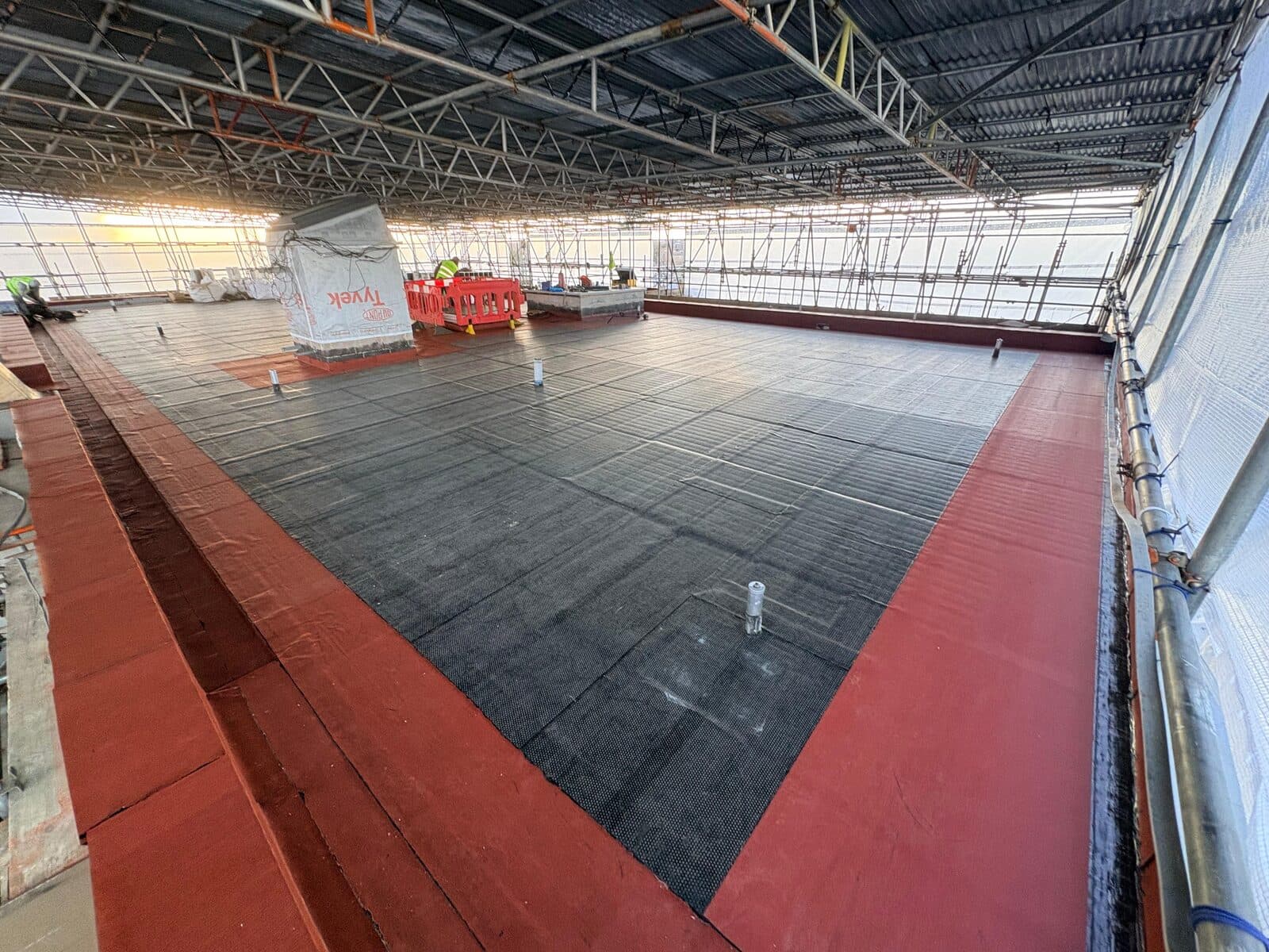 Langley commercial flat roof installation