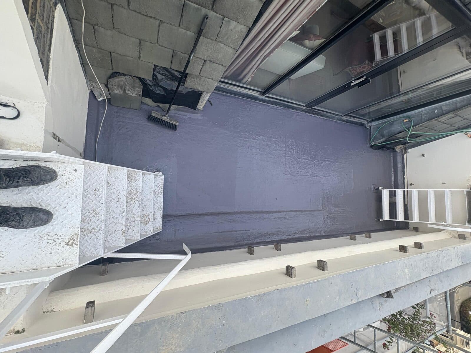 Finished Polyroof balcony details